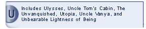 Ulysses, Uncle Tom's Cabin, Utopia